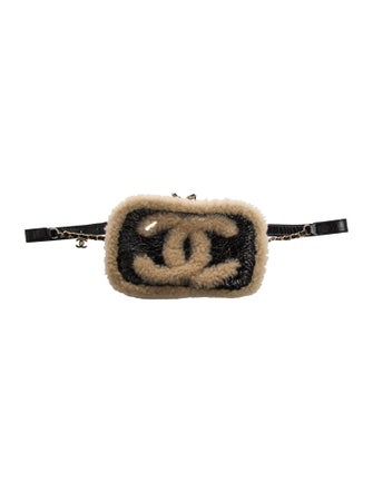 Chanel Shearling CC Mania Waist Bag