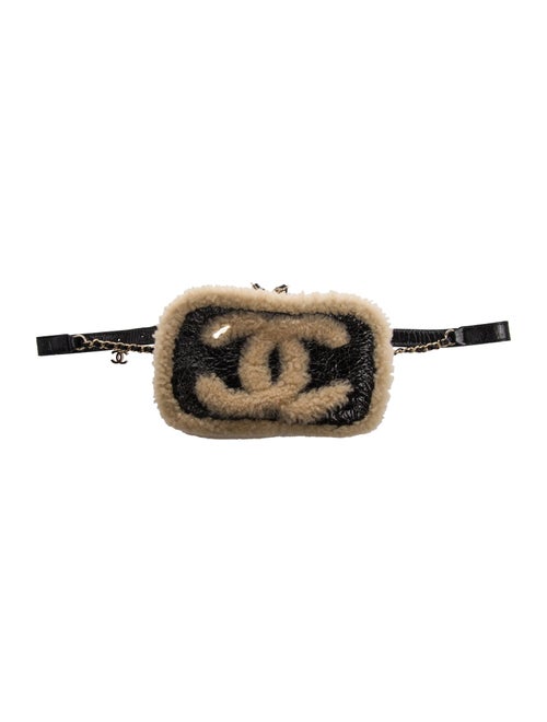 Chanel Shearling CC Mania Waist Bag