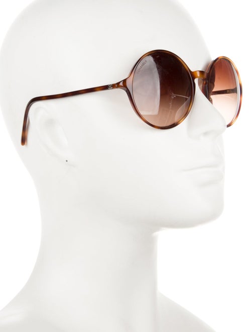 Chanel Interlocking CC Logo Round Sunglasses