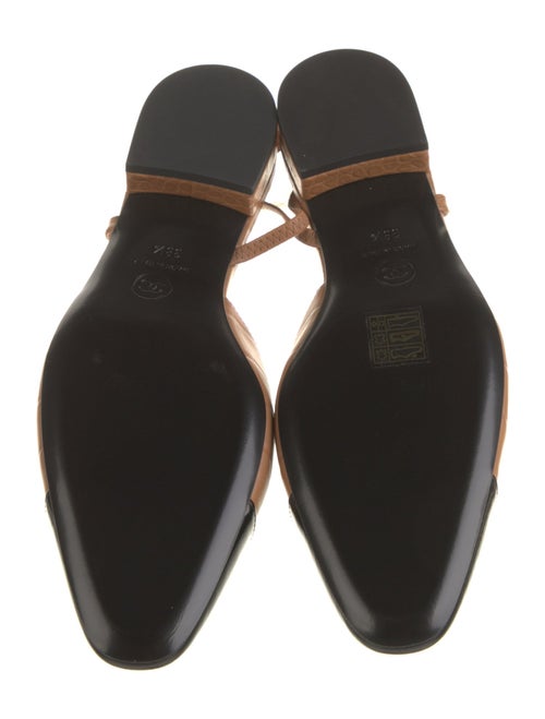 Chanel 2023 Interlocking CC Logo Slingback Flats