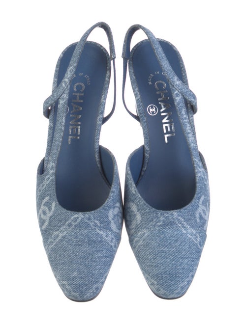 Chanel 2023 Interlocking CC Logo Slingback Pumps