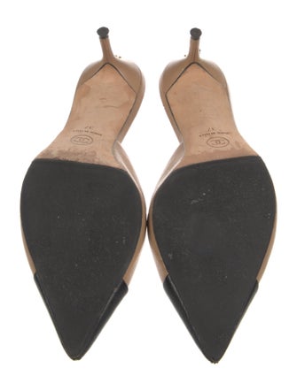 Chanel Interlocking CC Logo Leather Mules