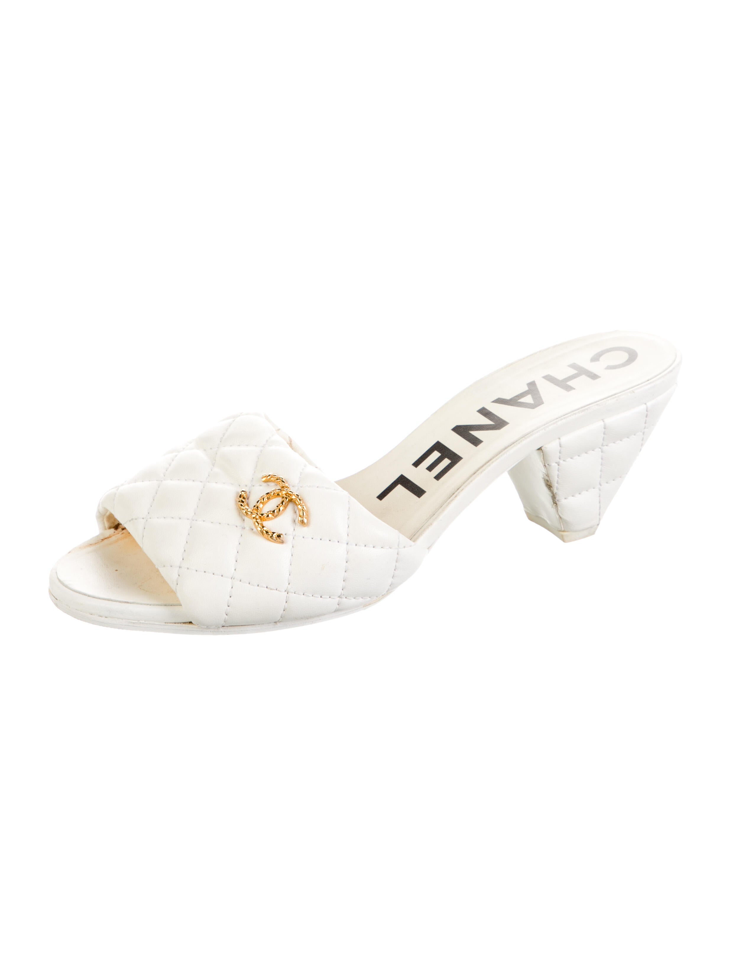 Chanel 2022 Interlocking CC Logo Slides