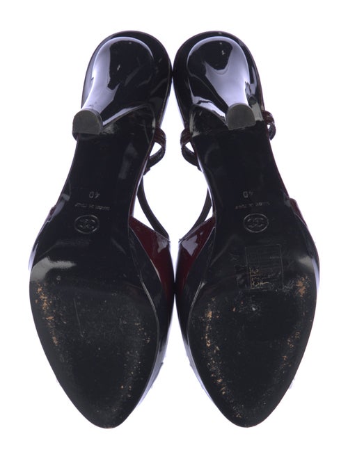 Chanel 2008 Patent Leather Slingback Pumps