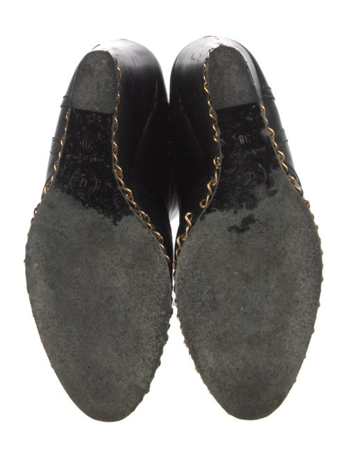 Chanel Interlocking CC Logo Leather Boots