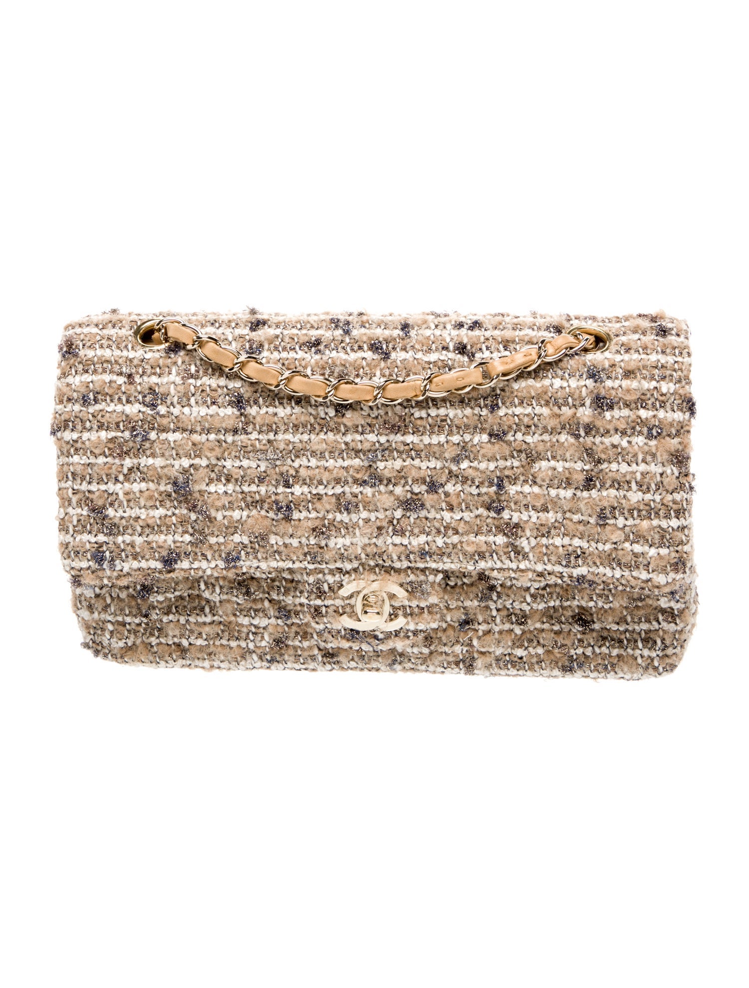 Chanel Classic Medium Tweed Double Flap Bag