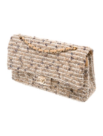 Chanel Classic Medium Tweed Double Flap Bag