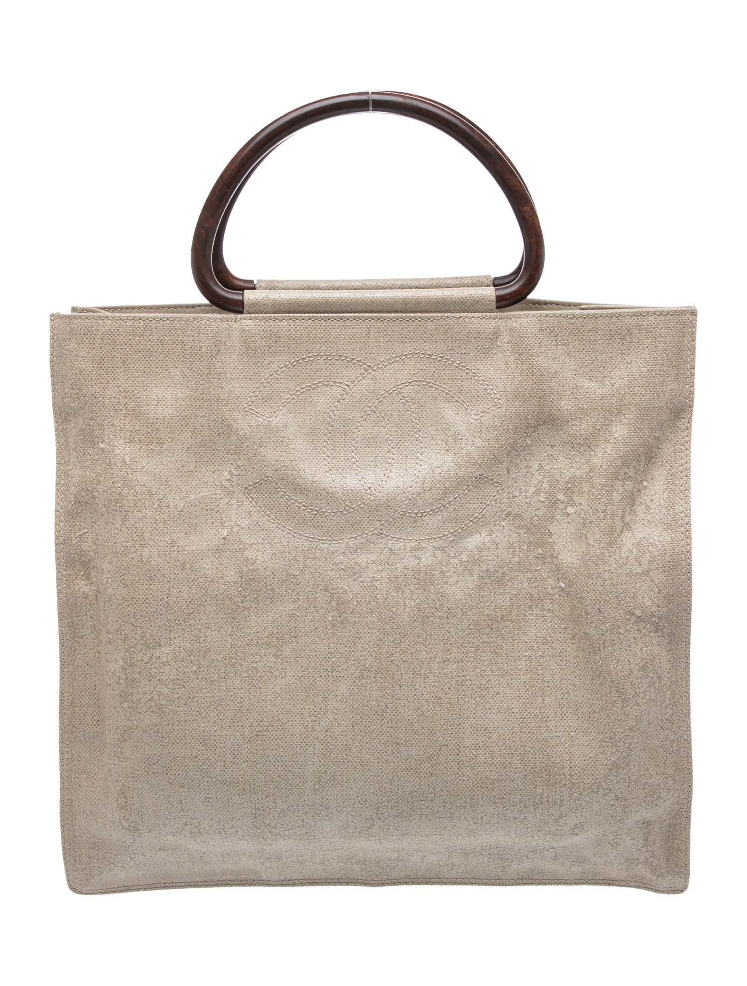 Chanel CC Wood Handle Bag