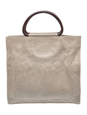 Chanel CC Wood Handle Bag