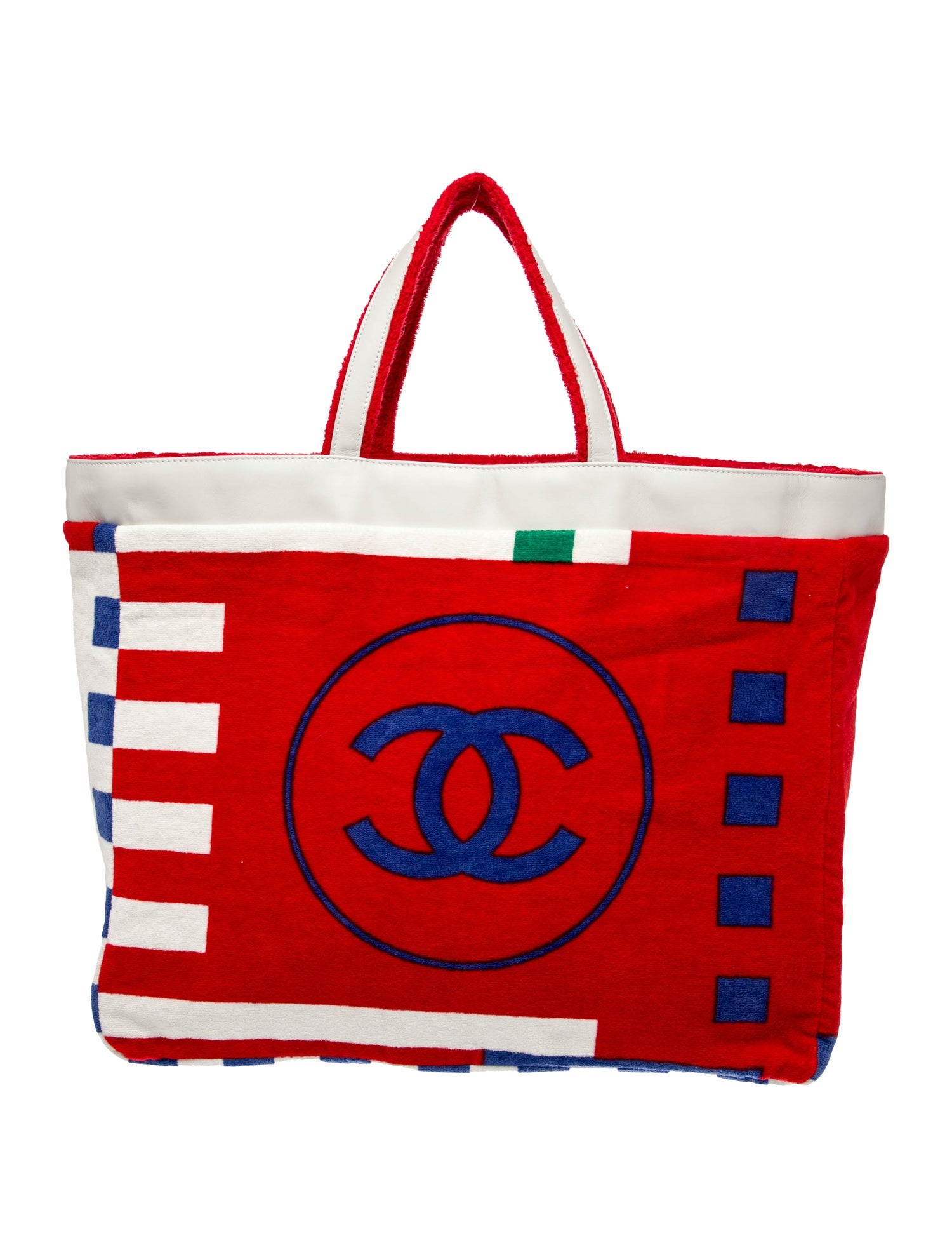 Chanel Terry Cloth Reversible Beach Tote