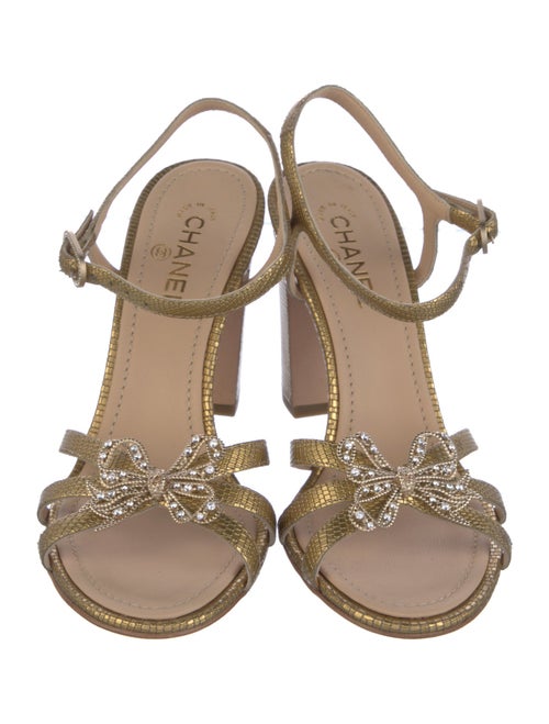 Chanel 2014 Interlocking CC Logo Sandals