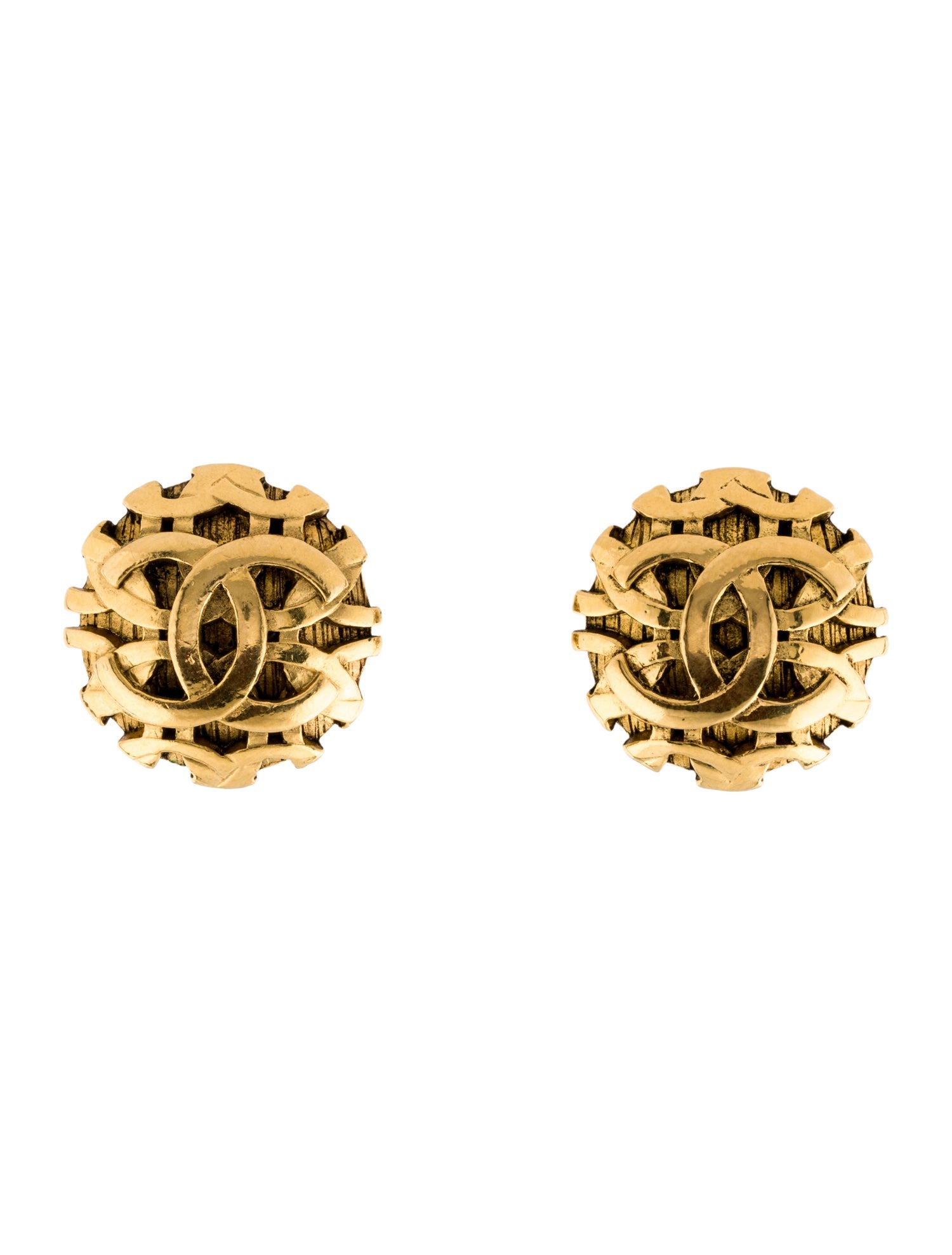Chanel Vintage CC Clip-On Earrings