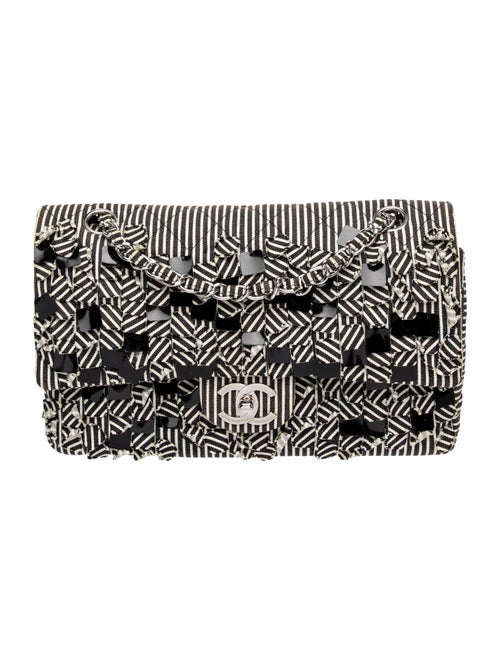 Chanel Medium Sequin Stripe Double Flap Bag