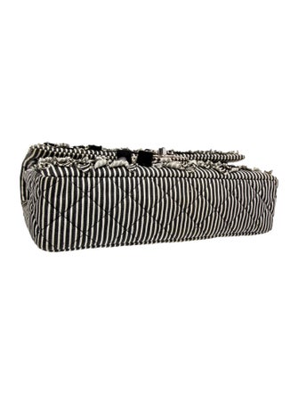 Chanel Medium Sequin Stripe Double Flap Bag