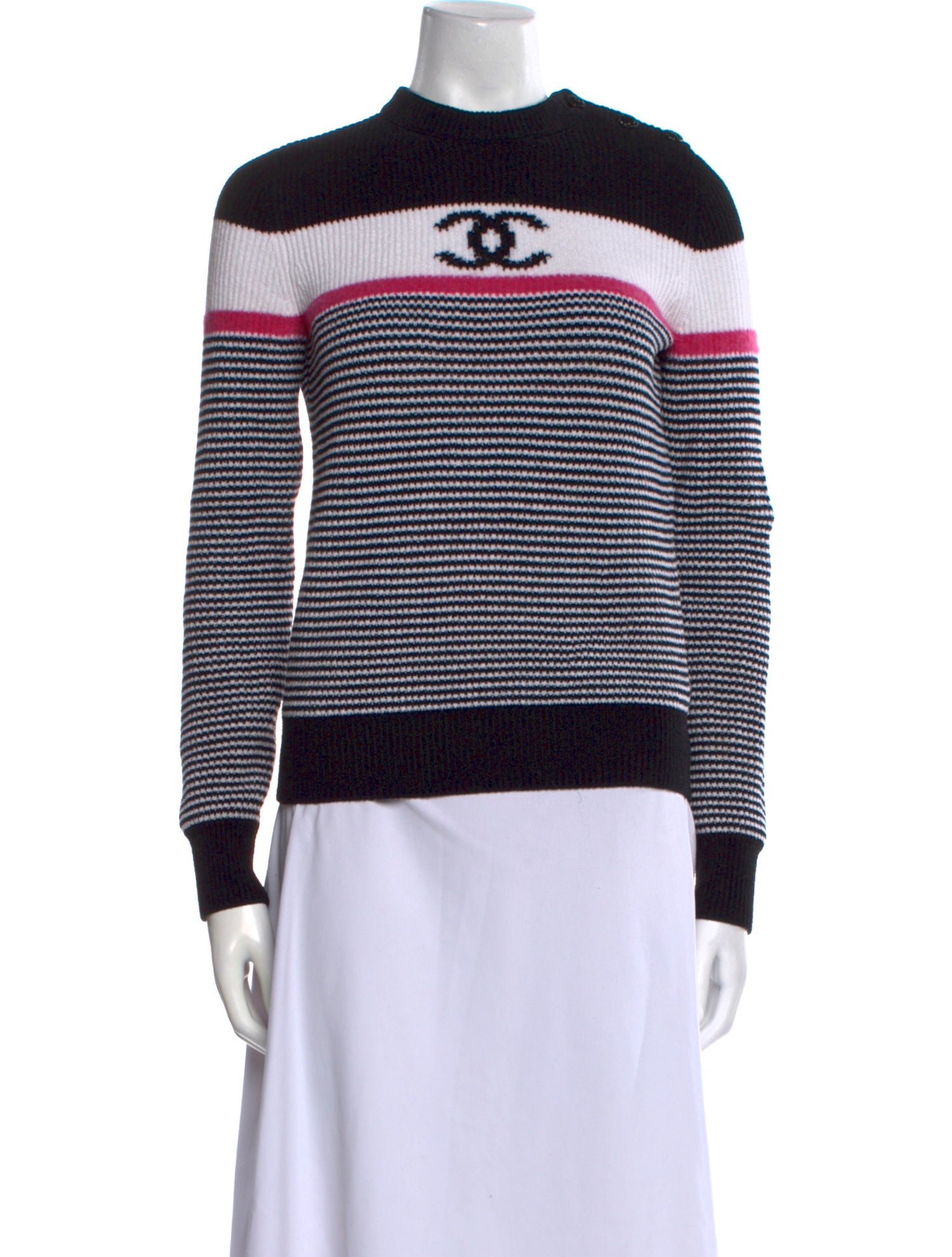 Chanel 2022 Striped Sweater w/ Tags