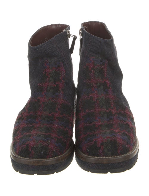 Chanel 2013 Interlocking CC Logo Moto Boots