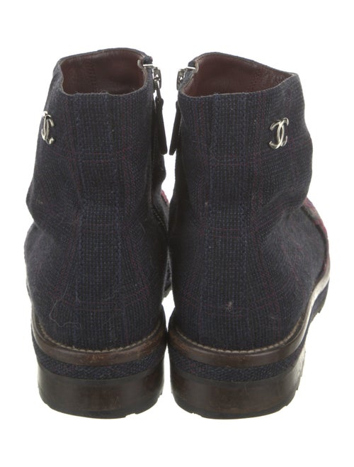 Chanel 2013 Interlocking CC Logo Moto Boots