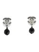 Chanel Glass CC Drop Earrings