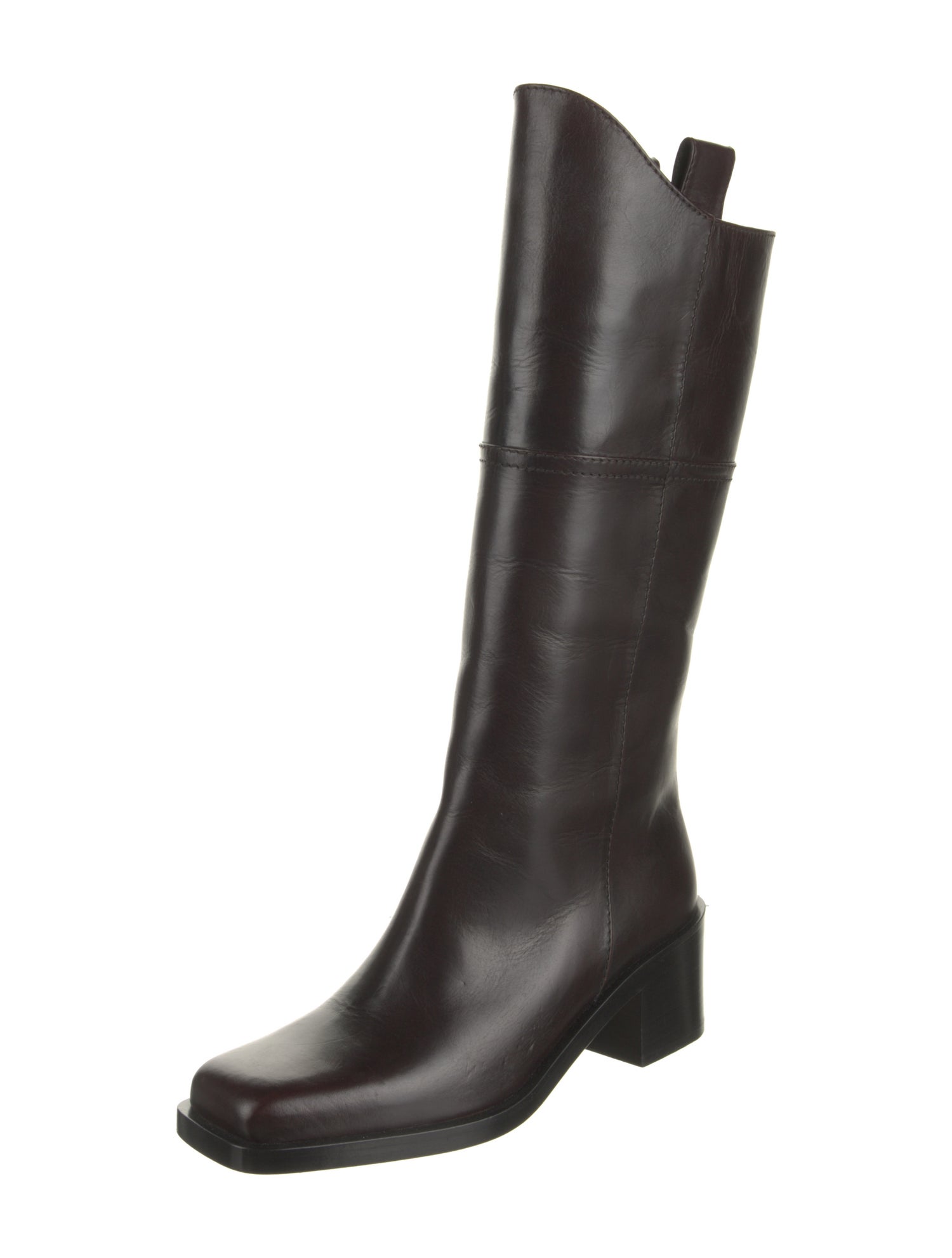 Chanel Interlocking CC Logo Leather Riding Boots