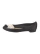 Chanel Interlocking CC Logo Satin Flats