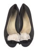 Chanel Interlocking CC Logo Satin Flats
