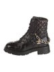Chanel 2022 Interlocking CC Logo Combat Boots