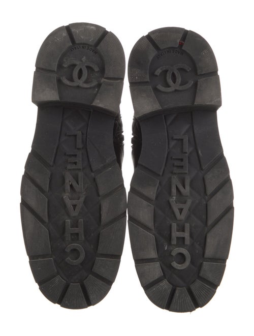 Chanel 2022 Interlocking CC Logo Combat Boots