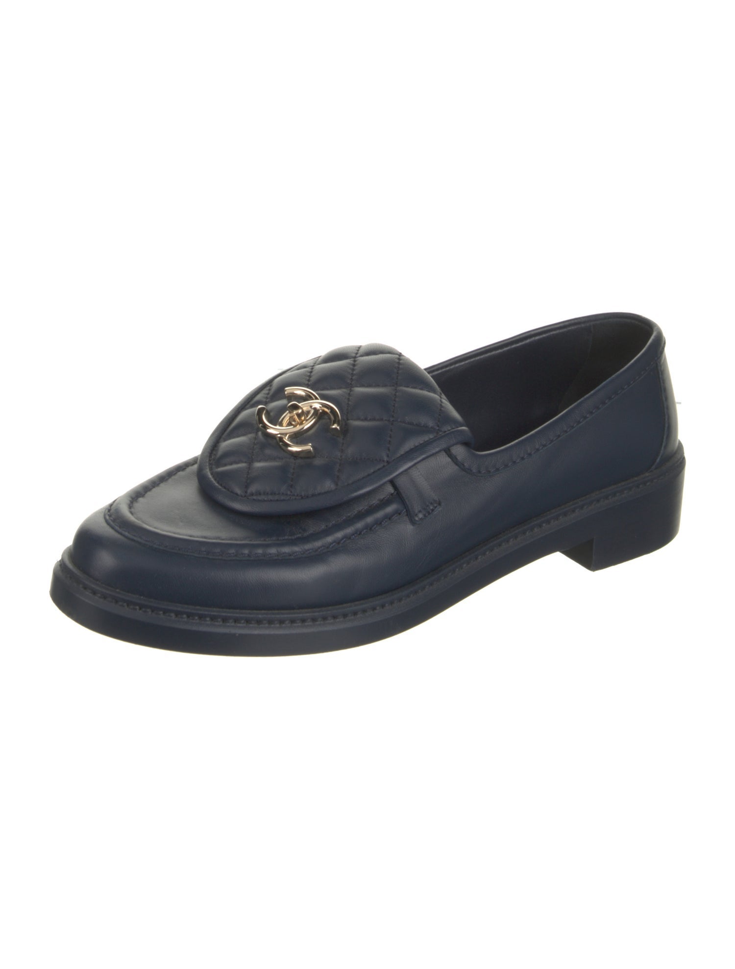 Chanel 2022 Interlocking CC Logo Loafers