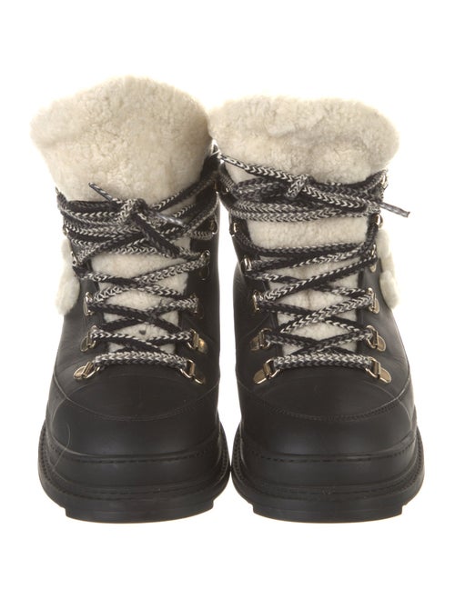 Chanel 2019 Interlocking CC Logo Lace-Up Boots
