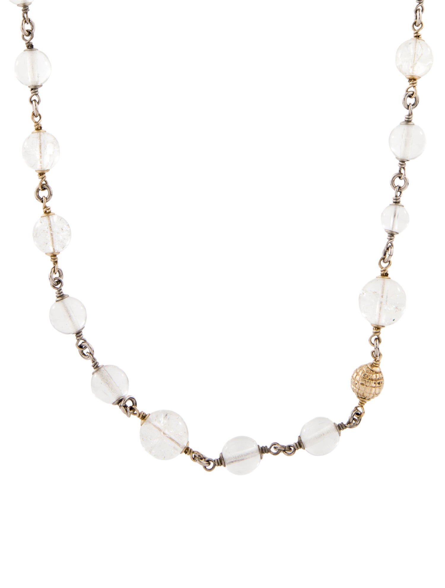 Chanel Resin & Strass CC Bead Station Necklace