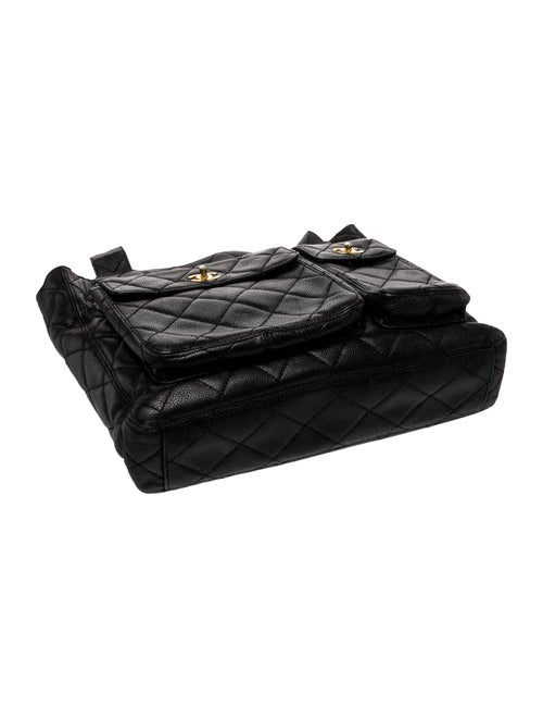 Chanel Quilted Double Pocket Tote