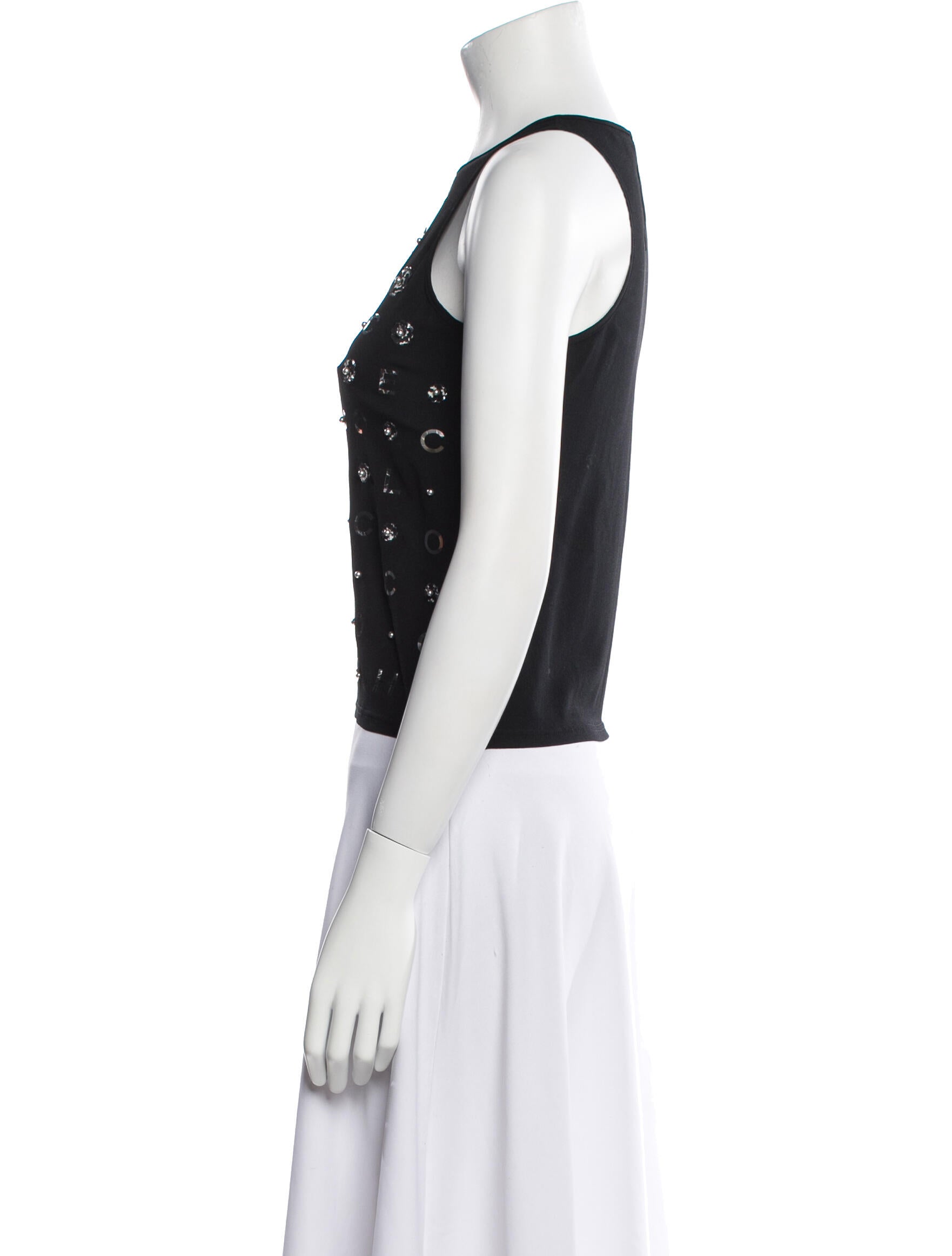 Chanel 2021 Silk Crop Top