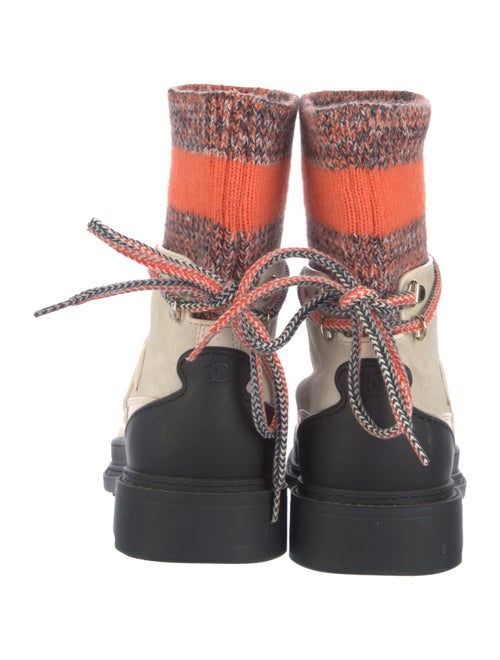 Chanel 2019 Interlocking CC Logo Combat Boots