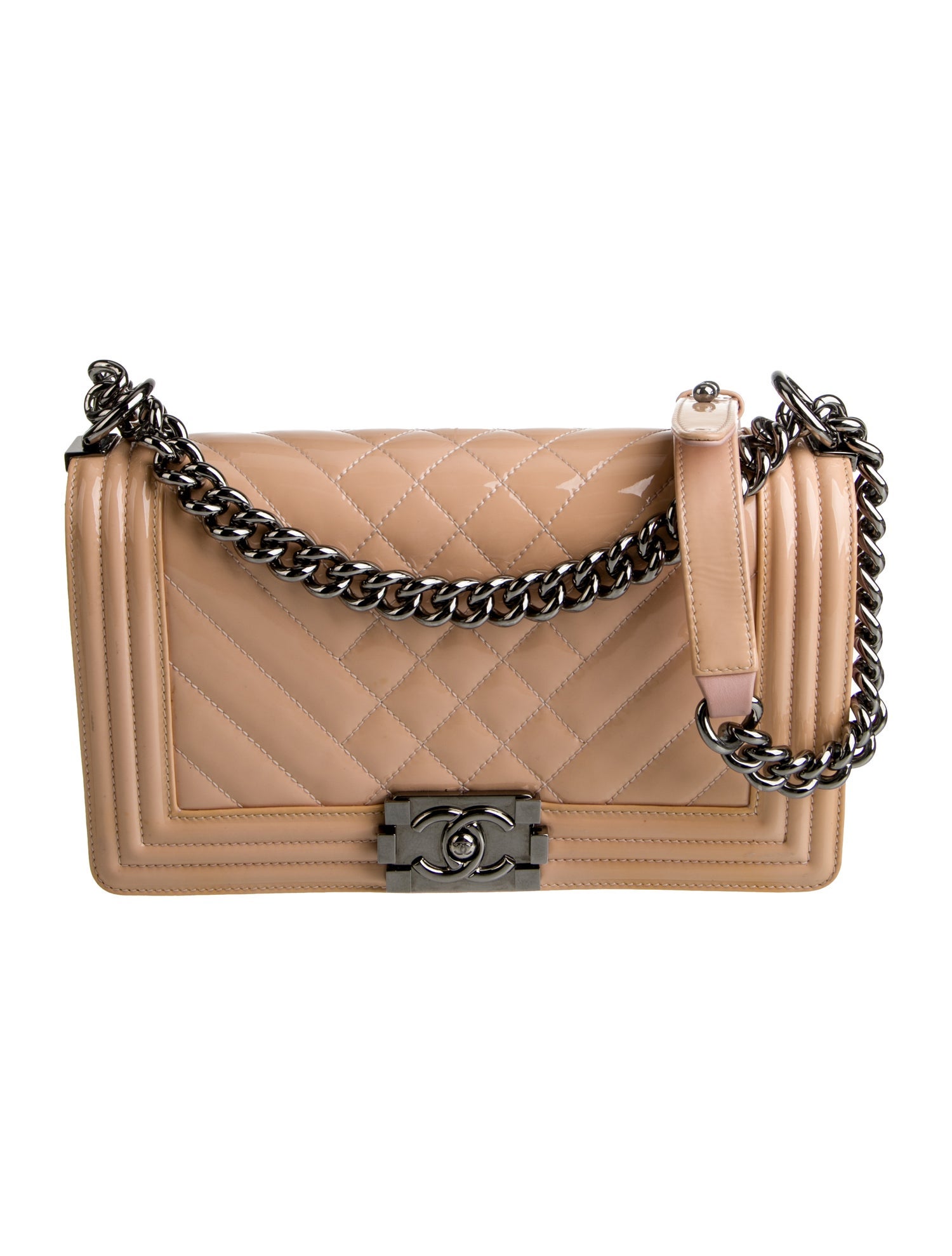 Chanel Medium Chevron Quilt Boy Bag