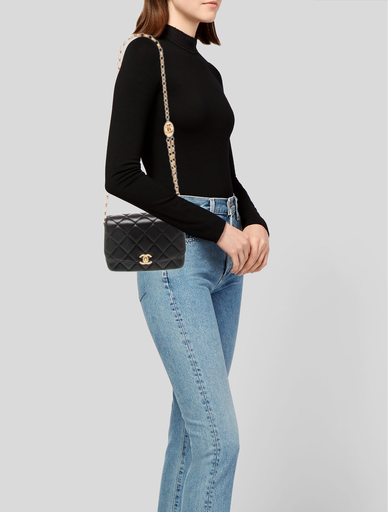 Chanel Quilted CC Coin Flap Bag