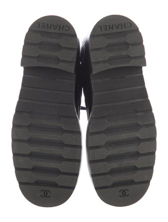 Chanel 2020 Interlocking CC Logo Combat Boots