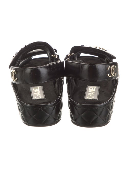 Chanel 2021 Interlocking CC Logo Slingback Sandals