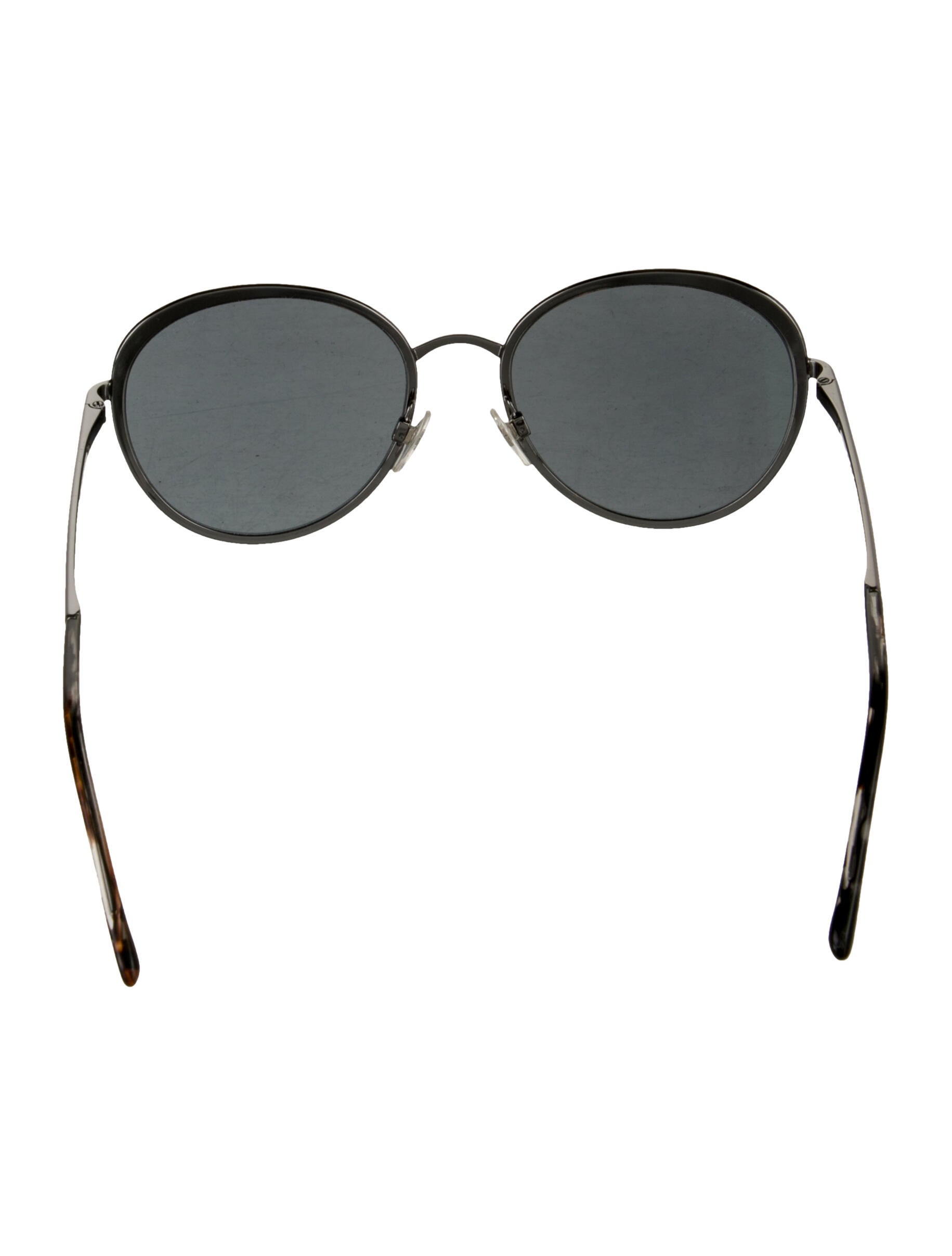 Chanel Interlocking CC Logo Round Sunglasses