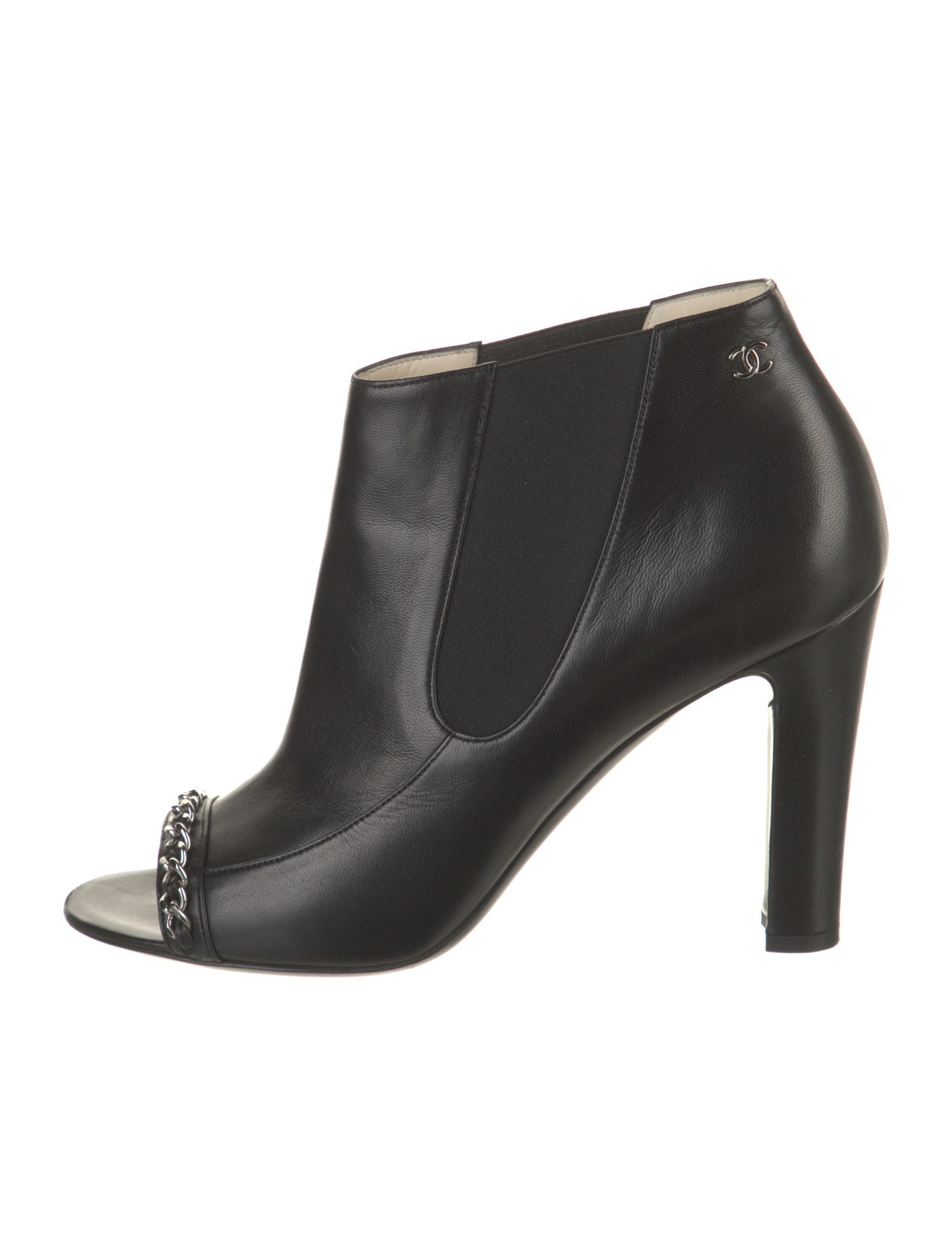 Chanel 2014 Interlocking CC Logo Boots