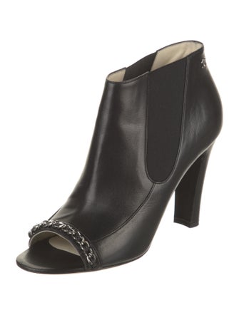 Chanel 2014 Interlocking CC Logo Boots