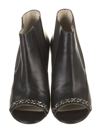 Chanel 2014 Interlocking CC Logo Boots