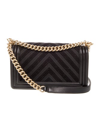 Chanel Medium Chevron Braided Boy Bag
