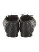 Chanel Interlocking CC Logo Leather Ballet Flats