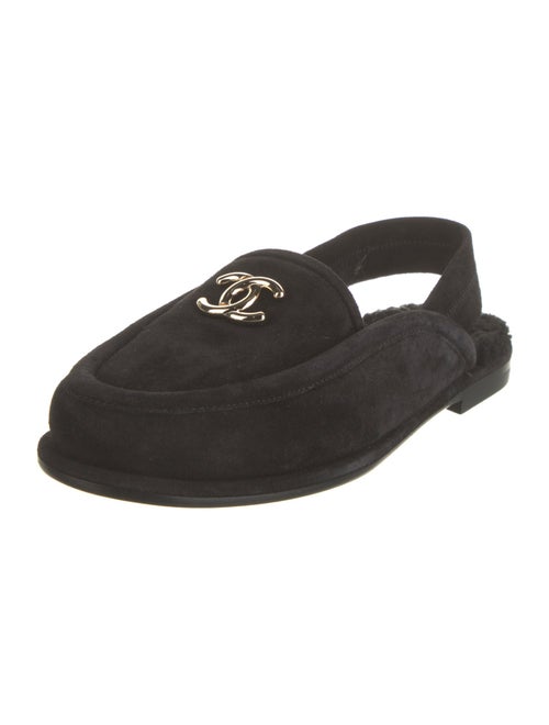 Chanel 2025 Interlocking CC Logo Slingback Flats