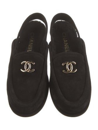 Chanel 2025 Interlocking CC Logo Slingback Flats