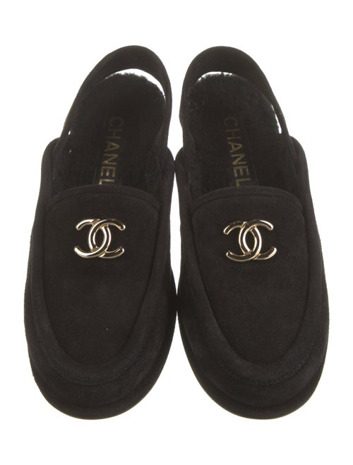 Chanel 2025 Interlocking CC Logo Slingback Flats