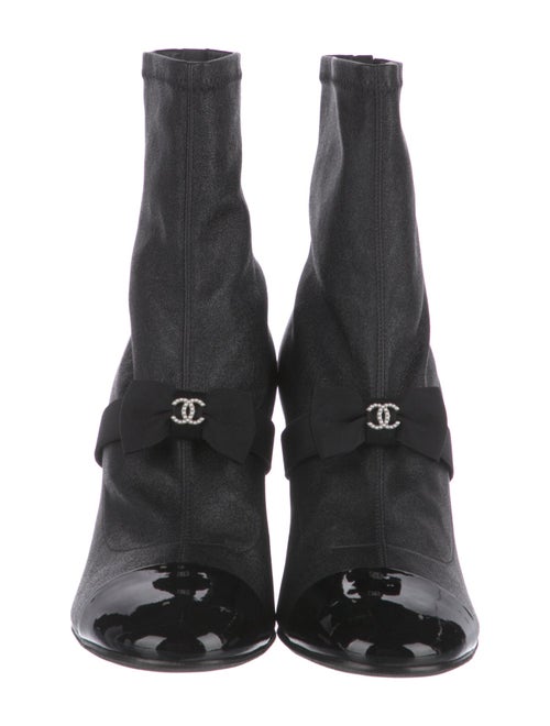 Chanel 2023 Interlocking CC Logo Sock Boots