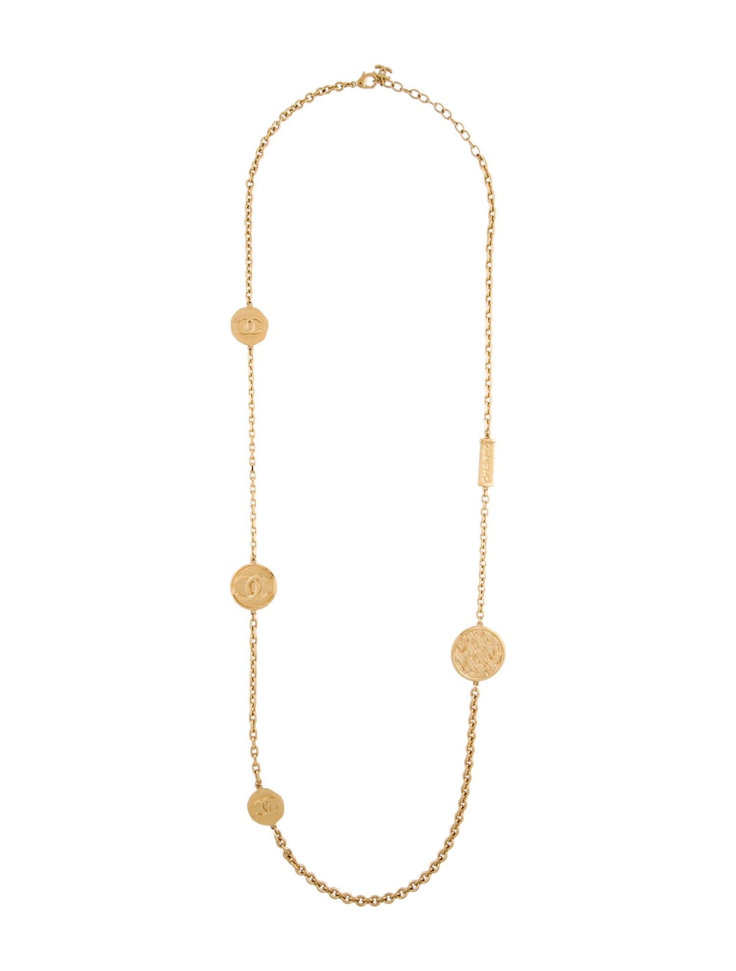 Chanel 2024 CC Medallion Station Necklace