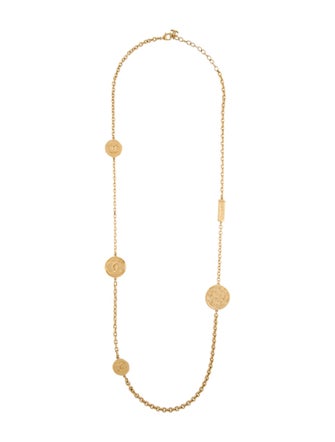 Chanel 2024 CC Medallion Station Necklace