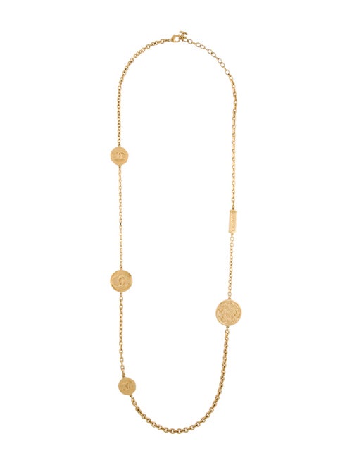 Chanel 2024 CC Medallion Station Necklace